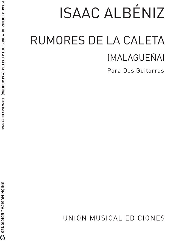 Albeniz Rumores De La Caleta Malaguena 2 Guitars